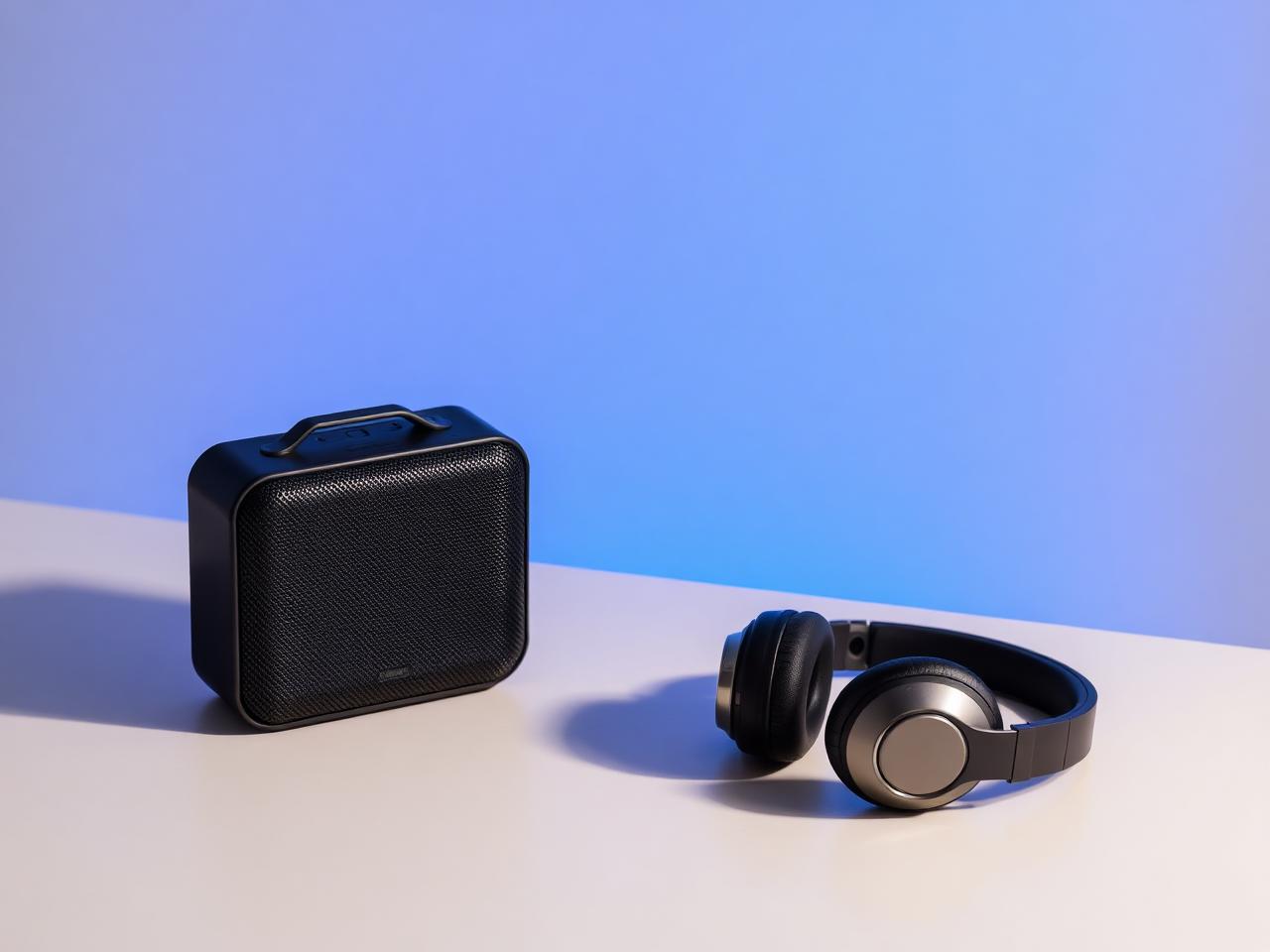 Bluetooth-Lautsprecher und Kopfhörer